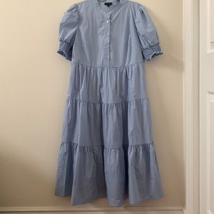 Cute light blue tiered dress